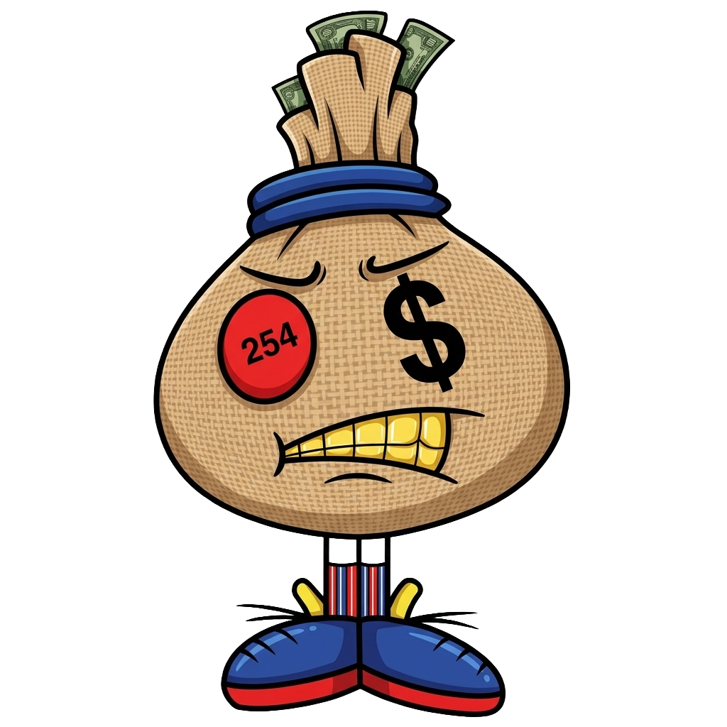 Richie Hustle, The Money-Bag Mascot